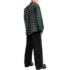 Camisa de franela a cuadros con paneles «Green» 658936TCM013064