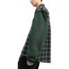 Camisa de franela a cuadros con paneles «Green» 658936TCM013064