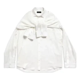 Camisa de manga anudada oversize «White» 768553TPO359000
