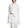 Camisa de manga anudada oversize «White» 768553TPO359000