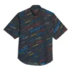 Camisa de manga corta con estampado de logotipo «Negro» 556869TDL542771