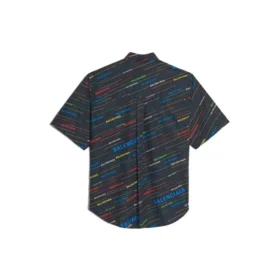 Camisa de manga corta con estampado de logotipo «Negro» 556869TDL542771