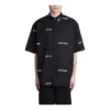 Camisa de manga corta con logo por toda la prenda «Black White» 681702TOL651070