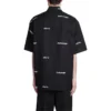 Camisa de manga corta con logo por toda la prenda «Black White» 681702TOL651070