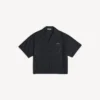 Camisa de manga corta de estilo «sketchy» para hombre, en color negro Camisa de manga corta de estilo «sketchy» para hombre, en color negro