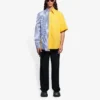 Camisa de manga holgada a rayas Balenciaga para hombre, temporada de primavera-verano 2021, 658850TIM369086