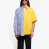 Camisa de manga holgada a rayas Balenciaga para hombre, temporada de primavera-verano 2021, 658850TIM369086