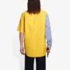 Camisa de manga holgada a rayas Balenciaga para hombre, temporada de primavera-verano 2021, 658850TIM369086