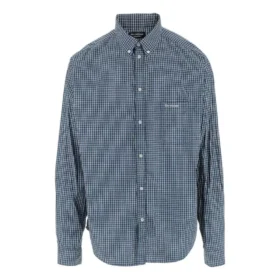 Camisa de manga larga a cuadros «Azul» 690340TMM373768