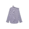 Camisa de manga larga a rayas FW21 azul oscuro 663034TIM368502