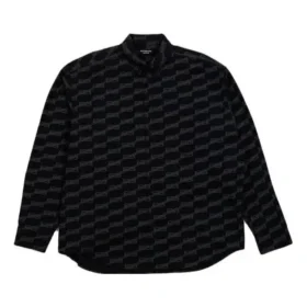 Camisa de manga larga con botones y BB Monogram «Negra» 662983TML361269 Camisa de manga larga con botones y BB Monogram «Negra» 662983TML361269