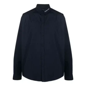 Camisa de manga larga con botones y logotipo en el cuello «Navy» 671586TYB184100
