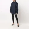 Camisa de manga larga con botones y logotipo en el cuello «Navy» 671586TYB184100