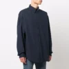 Camisa de manga larga con botones y logotipo en el cuello «Navy» 671586TYB184100