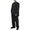 Camisa de manga larga con botones y logotipo en el cuello «Negro» 671586TYB181000