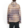 Camisa de manga larga con capucha y estampado de cuadros decolorado «Rojo, blanco y negro» 699223TMM059783