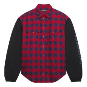 Camisa de manga larga FW21, color rojo, 658936TBM238521