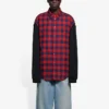 Camisa de manga larga FW21, color rojo, 658936TBM238521