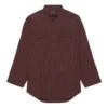 Camisa de manga larga oversize a cuadros de la colección SS21, color marrón, 658806TKM366100