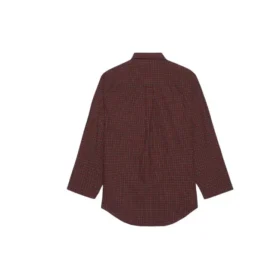 Camisa de manga larga oversize a cuadros de la colección SS21, color marrón, 658806TKM366100