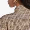 Camisa de mujer con monograma en beige/negro Camisa de mujer con monograma en beige/negro