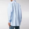 Camisa de popelín de algodón con logotipo en la espalda «Azul claro» 508465TWB044850
