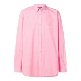 Camisa de popelín de algodón con logotipo en la espalda «Rosa» 556878TEM095630 Camisa de popelín de algodón con logotipo en la espalda «Rosa» 556878TEM095630