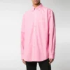 Camisa de popelín de algodón con logotipo en la espalda «Rosa» 556878TEM095630