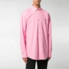 Camisa de popelín de algodón con logotipo en la espalda «Rosa» 556878TEM095630