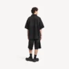 Camisa híbrida de manga corta de Denim «The Door» para hombre en negro Camisa híbrida de manga corta de Denim «The Door» para hombre en negro