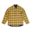 Camisa oversize reversible a cuadros «Yellow Blue» 720105TNM277660