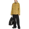 Camisa oversize reversible a cuadros «Yellow Blue» 720105TNM277660