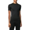 Camiseta ajustada y brillante «Black» 720458TNVI21000