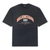 Camiseta Balenciaga de corte medio «Negro» 612966TLVJ11074