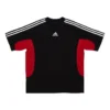 Camiseta Balenciaga x adidas de corte medio «Black Red» 712401TNVA61003