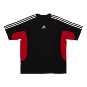 Camiseta Balenciaga x adidas de corte medio «Black Red» 712401TNVA61003