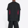 Camiseta Balenciaga x adidas de corte medio «Black Red» 712401TNVA61003