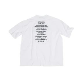 Camiseta Balenciaga x FORTNITE de corte medio «Blanco» 612966TLVO39040