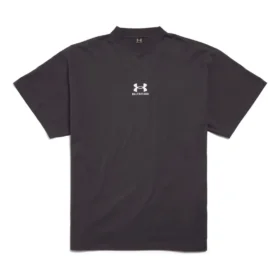 Camiseta Balenciaga x Under Armour, corte oversize, «Negro/Blanco», 787349TRVB79034