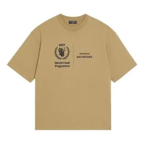 Camiseta Balenciaga x WFP, corte medio, «Caqui» 612966THV849605