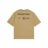 Camiseta Balenciaga x WFP, corte medio, «Caqui» 612966THV849605