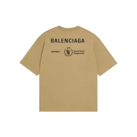 Camiseta Balenciaga x WFP, corte medio, «Caqui» 612966THV849605