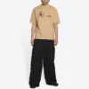 Camiseta Balenciaga x WFP, corte medio, «Caqui» 612966THV849605