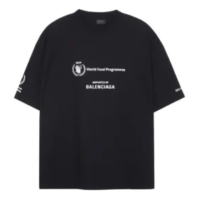 Camiseta Balenciaga x WFP de corte medio «Black» 612966TMVL21070