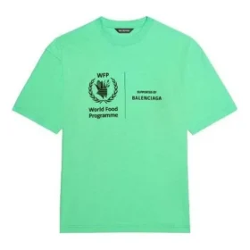 Camiseta Balenciaga x WFP de corte medio «Green» 612966THV844162