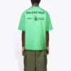 Camiseta Balenciaga x WFP de corte medio «Green» 612966THV844162
