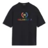 Camiseta BB con logotipo arcoíris «Negro» 570805TEV531000
