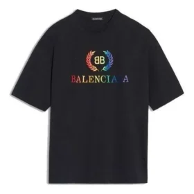 Camiseta BB con logotipo arcoíris «Negro» 570805TEV531000