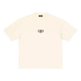 Camiseta BB Paris Icon de corte medio «Beige claro y negro» 612966TMVG79069
