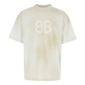 Camiseta BB Paris Strass de corte medio «Dirty White» 739784TOVU69012